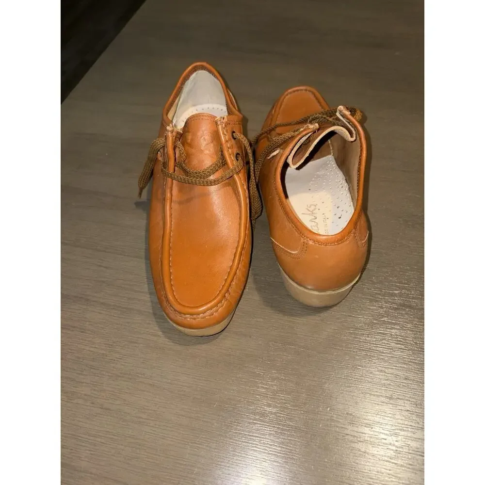 Clarks Originals Men’s 9M Tan Leather Wallabee Lace Up Casual Shoes